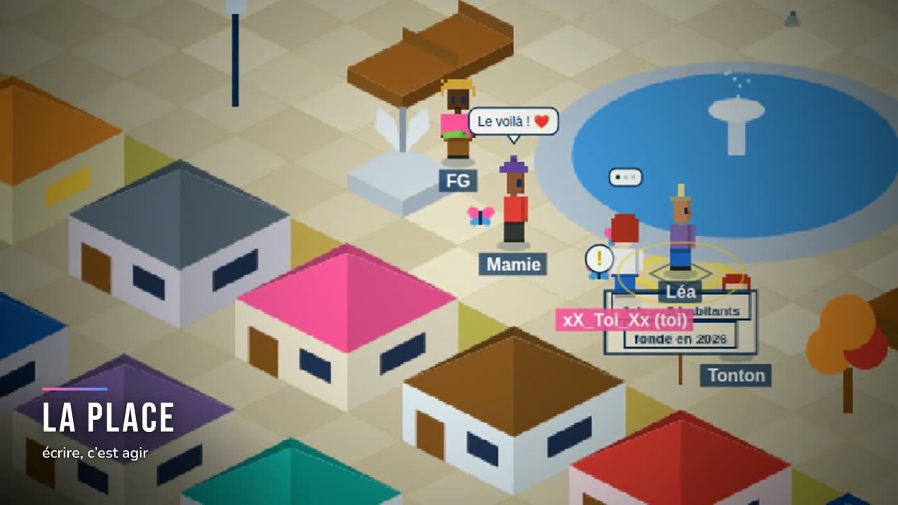 Le teaser de Jah Messenger : la Place du village sous un ciel de fin de journée